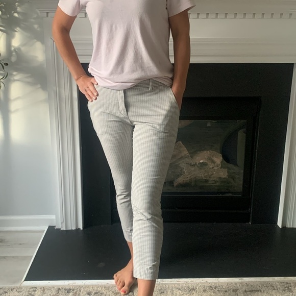 Theory women’s plaid ankle pants size 2‎  classic casual cropped career - Picture 4 of 13